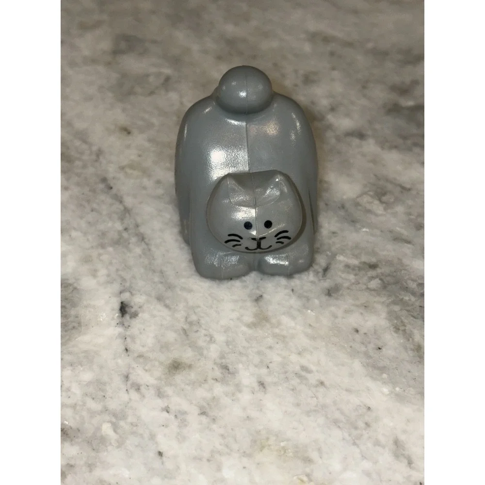 Vintage Little Tikes Dollhouse Gray Cat Replacement Rare